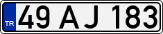 License plate of Turkey, Regular plates