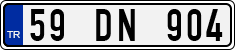 License plate of Turkey, Regular plates