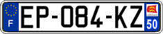 French license plate, SIV (ordinary)