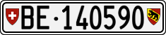 License plate of Switzerland, Cars