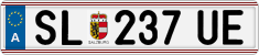 License plate of Austria, Regular plates