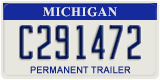 Michigan, Permanent Trailer (A123456)