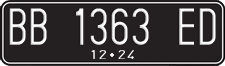License plate of Indonesia, Regular plates
