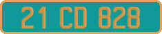 French license plate, Diplomatic