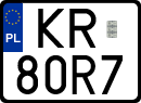 License plates of Poland, Special vehicles and motorcycles