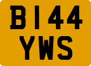 License plate of the United Kingdom, 1983 year system