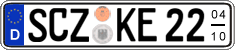 German license plate, Seasonal plates