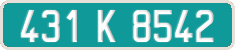 French license plate, Diplomatic