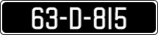 License plate of Ireland, Regular plates