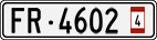 License plate of Switzerland, Provisional