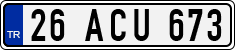 License plate of Turkey, Regular plates