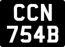 License plate of the United Kingdom, 1963 year system