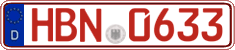 German license plate, Red license plates