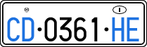License plate of Italy, Diplomatic