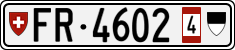 License plate of Switzerland, Provisional