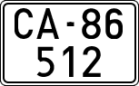 License plates of Spain, 1900 year series