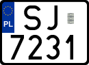 License plates of Poland, Special vehicles and motorcycles