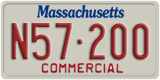 Massachusetts, Commercial vehicles (X12-345)