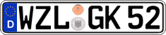 German license plate, Regular plates