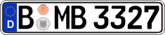 German license plate, Regular plates