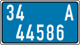 License plate of Turkey, Police