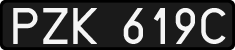 License plates of Poland, 1976 year system