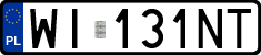 License plates of Poland, Regular car plates