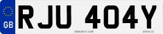 License plate of the United Kingdom, 1963 year system