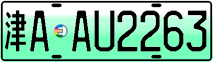 License plate of China, Electric vehicles
