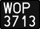 License plates of Poland, 1976 year system