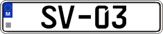License plate of Malta, High authorities (GM-12)