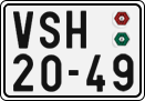 License plate of the Czech Republic, Cars (1960)