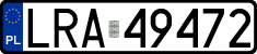 License plates of Poland, Regular car plates