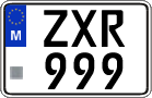 License plate of Malta, Regular plates (ABC 123)
