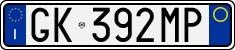 License plate of Italy, Cars (1994 year series)