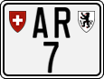 License plate of Switzerland, Motorcycles