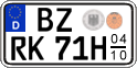 German license plate, Seasonal plates (Oldtimers)