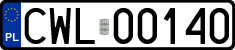 License plates of Poland, Regular car plates