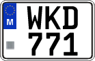 License plate of Malta, Regular plates (ABC 123)