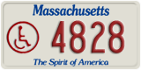 Massachusetts, Vehicles for disabled persons