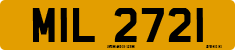 License plate of the United Kingdom, Northern Ireland (1966)