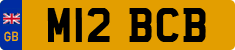 License plate of the United Kingdom, 1983 year system