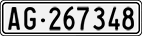 License plate of Switzerland, Cars