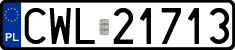 License plates of Poland, Regular car plates