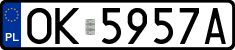 License plates of Poland, Regular car plates