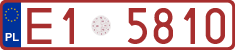License plates of Poland, Provisional and testing
