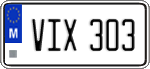 License plate of Malta, Regular plates (ABC 123)