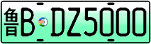 License plate of China, Electric vehicles