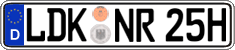 German license plate, Plates for oldtimers (type 