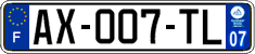 French license plate, SIV (ordinary)